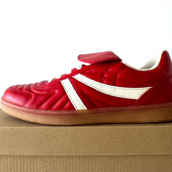 NEW Steve Madden Madrid Red Sneakers, Madrid, Size 8.5 - Picture 2 of 14